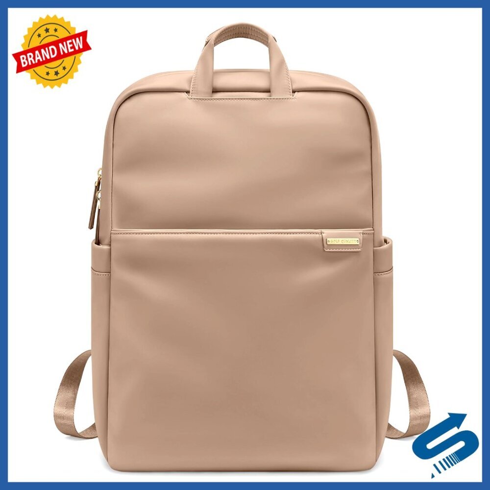 Slim Laptop Backpack Lightweight Business Commuter Bag Minimal Chic Fit 14Inch